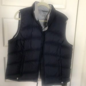 Women’s LL Bean Navy Goose Down Vest - XL
